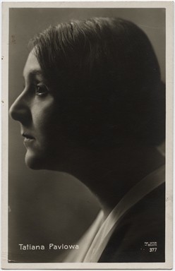 Ritratto di Tatiana Pavlova