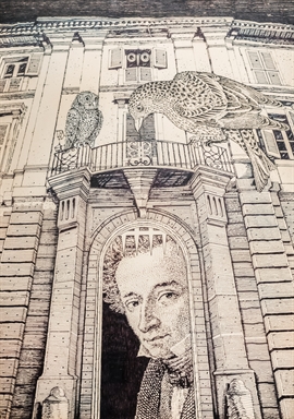 Leopardi entro la dipinta gabbia di Recanati