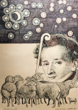 Giacomo pascola le pecore