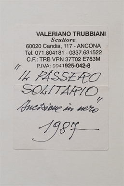 Il passero solitario