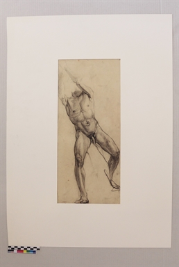 Nudo con braccia alzate