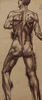 Nudo di spalle