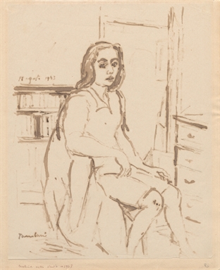 Cecchina nello studio